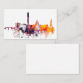 Aquarell-Washington DC-Skyline Visitenkarte (Vorne/Hinten)