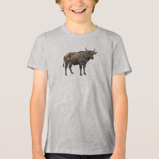 Aquarell-Wasserbüffel-Illustration Tri-Blend Shirt