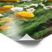 Aquarell-Wasserfall Fotodruck (Ecke)