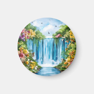 Aquarell-Wasserfall Magnet