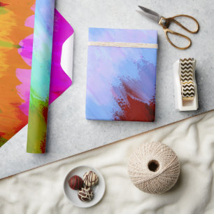 Aquarell-Wasserfall, Natur 2 Geschenkpapier