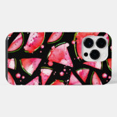 Aquarell Wassermelone 2 iPhone Hülle (Rückseite (Horizontal))