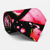 Aquarell Wassermelone 2 Krawatte (Gerollt)