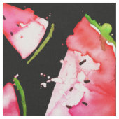 Aquarell Wassermelone 2 Stoff (Nahaufnahme)