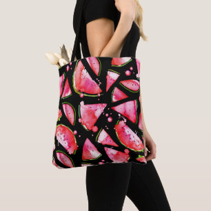 Aquarell-Wassermelone 2 Tasche