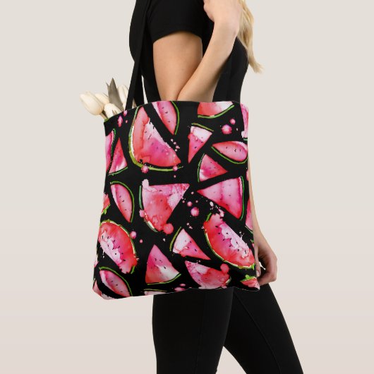 Aquarell-Wassermelone 2 Tasche (Von Nahem)