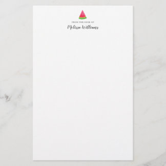 Aquarell-Wassermelone personalisierte Schreibwaren Briefpapier