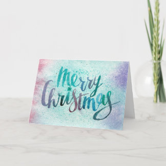 Aquarell-Weihnachten Feiertagskarte