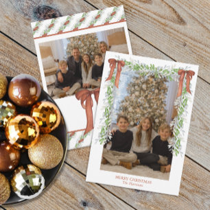 Aquarell-Weihnachten-Kupferbogen-Girlande Feiertagskarte
