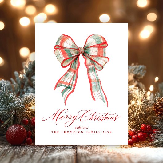 Aquarell Weihnachten Rot Grün