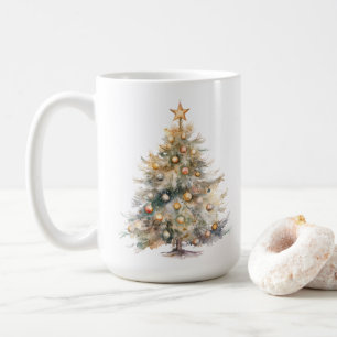 Aquarell-Weihnachts-Kaffeetasse Kaffeetasse