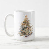 Aquarell-Weihnachts-Kaffeetasse Kaffeetasse (Links)