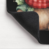 Aquarell-Weihnachts-Teddybär Mousepad (Ecke)