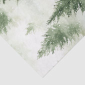 Aquarell-Weihnachtsbaum-Feiertagsmuster Seidenpapier (Detail)