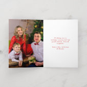 Aquarell-Weihnachtsbaum Roter Gingham-Bogen Foto (Innen Abgelegt)