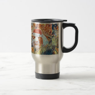 Aquarell-Weihnachtsfeier Guinea Reisebecher