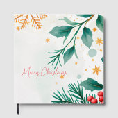 Aquarell Weihnachtsgeschenk - Urlaub Gästebuch (Vorderseite)