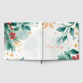 Aquarell Weihnachtsgeschenk - Urlaub Gästebuch (Voll)