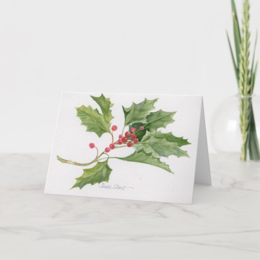 Aquarell-Weihnachtskarte 09CCS2-6 Feiertagskarte (Vorderseite)