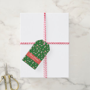 Aquarell-Weihnachtskatzen Whimisical Geschenkanhänger