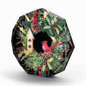 Aquarell-Weihnachtskranz-Fotoblock Fotoblock (Rechts)