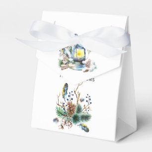 Aquarell-Weihnachtslaterne Geschenkschachtel