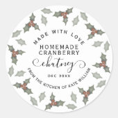 Aquarell-Weihnachtsplätzchen-Torte-Marmelade-Karam Runder Aufkleber (Vorderseite)