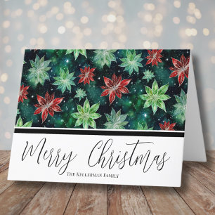 Aquarell-Weihnachtsstern Weihnachten