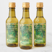 Aquarell Weinetikett (Flaschen)