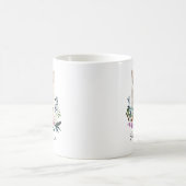 Aquarell Weiße Katze Kaffeetasse (Mittel)