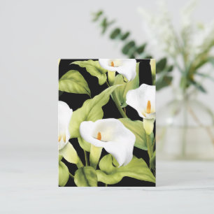 Aquarell Weiße Lilie 4 Postkarte