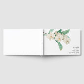 Aquarell Weiße Orchideen Florale Hochzeit Gästebuch (Voll)