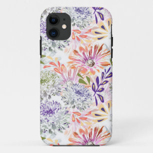 Aquarell weiße, rosa Blumen Case-Mate iPhone Hülle