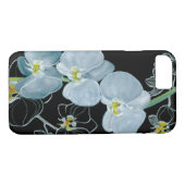 Aquarell-weißes Orchideen-Muster Case-Mate iPhone Hülle (Rückseite (Horizontal))
