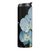 Aquarell-weißes Orchideen-Muster Thermosbecher (Nach links gedreht)
