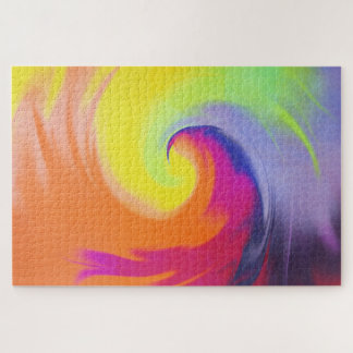 Aquarell-Welle - Puzzlespiel Puzzle