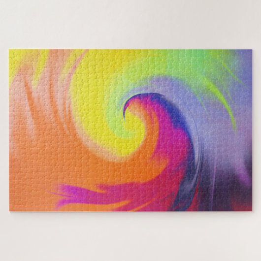 Aquarell-Welle - Puzzlespiel Puzzle (Horizontal)