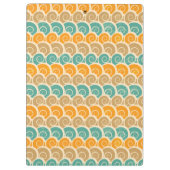 Aquarell-Wellen-Muster Klemmbrett (Rückseite)