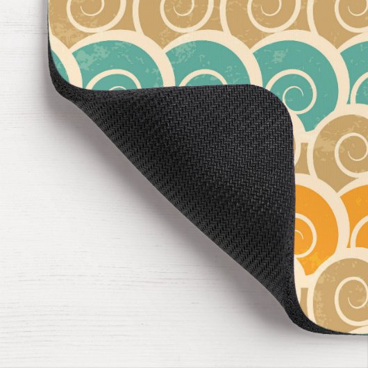 Aquarell-Wellen-Muster Mousepad (Ecke)