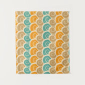 Aquarell-Wellen-Muster Wandteppich (Vorderseite)