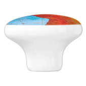 Aquarell-Welt Keramikknauf (Seitenansicht)