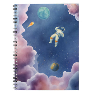 Aquarell-Weltraum-Notizbuch  Notizblock