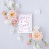 Aquarell Werden Sie meine MOH-Vorschlagskarte sein Einladung