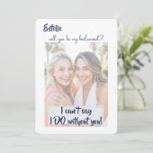 Aquarell Werden Sie meine überragende Vorschlagska Ankündigung (Stehend Vorderseite)