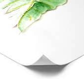 Aquarell Whimsical Rufous Hummingbird-Haltung Poster (Ecke)