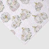 Aquarell White Pumpkin Rose Kinderdusche Seidenpapier (Ausschnitt)