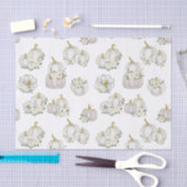 Aquarell White Pumpkin Rose Kinderdusche Seidenpapier (Handwerk)