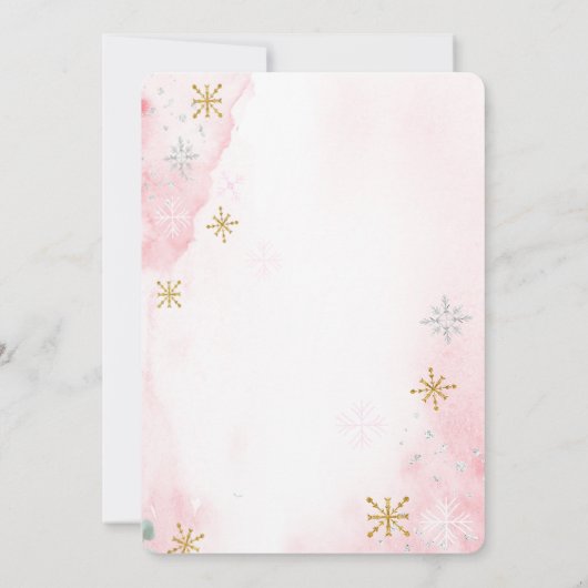 Aquarell White Pumpkins Blume Babydusche Einladung (Rückseite)