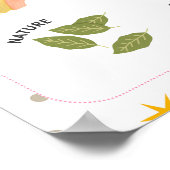 Aquarell Wichtige Dinge Bildung Poster (Ecke)