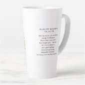 Aquarell-Widder-Astrologie-Sternzeichen | Monogram Milchtasse (Rechte Ecke)